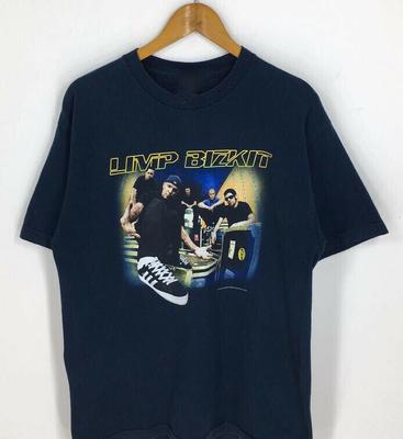Limp Bizkit Рэп-рок группа Темно-синяя Для фаната S-234XL Унисекс Футболка Классическая рубашка AA1084