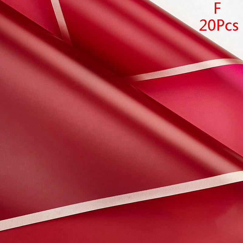 Водонепроницаемая крафт-бумага с золотым краем, оберточная бумага для букета цветов, упаковка флориста