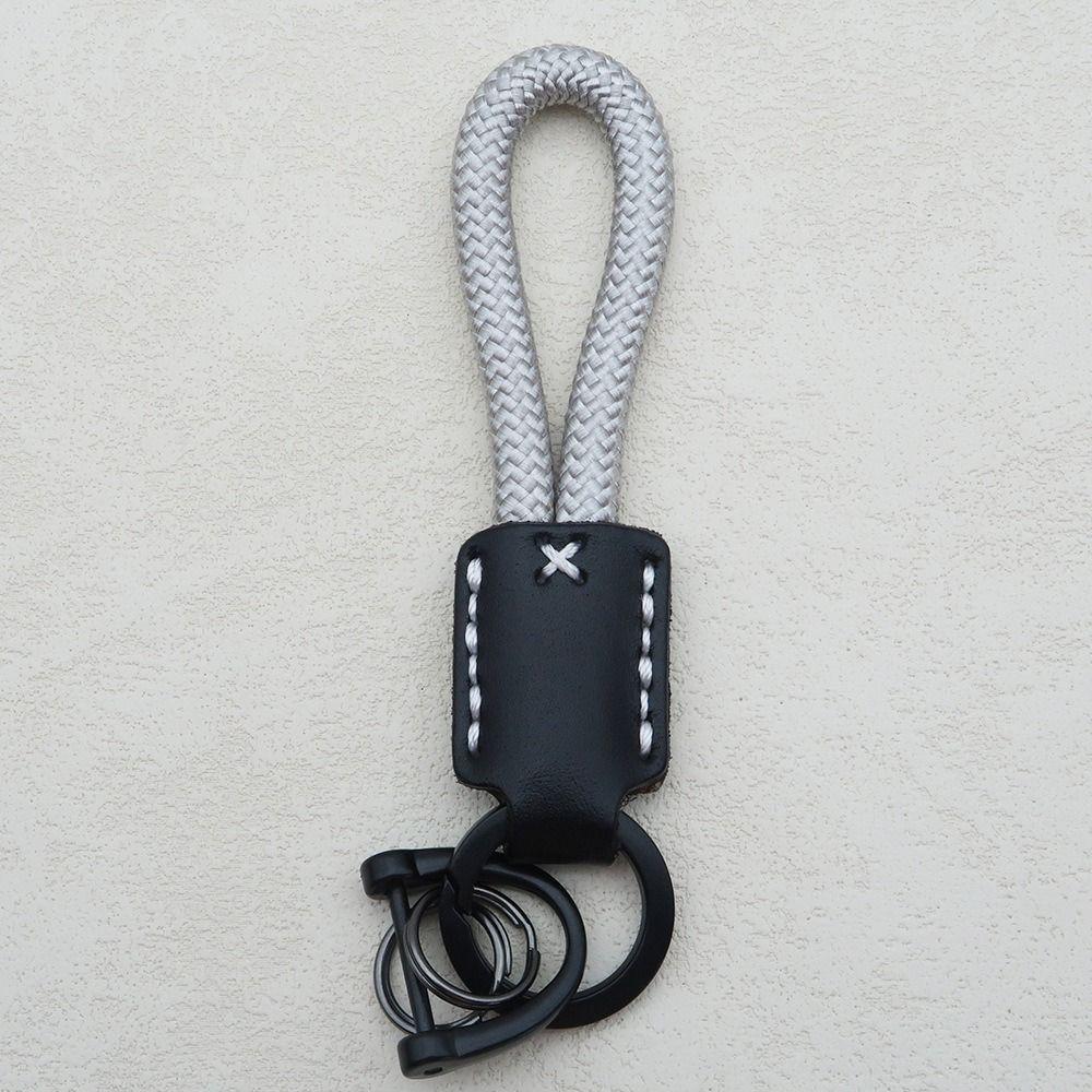 Creative DIY Leather Keychain Handmade Gift Bag Pendant Trendy Car Keychain