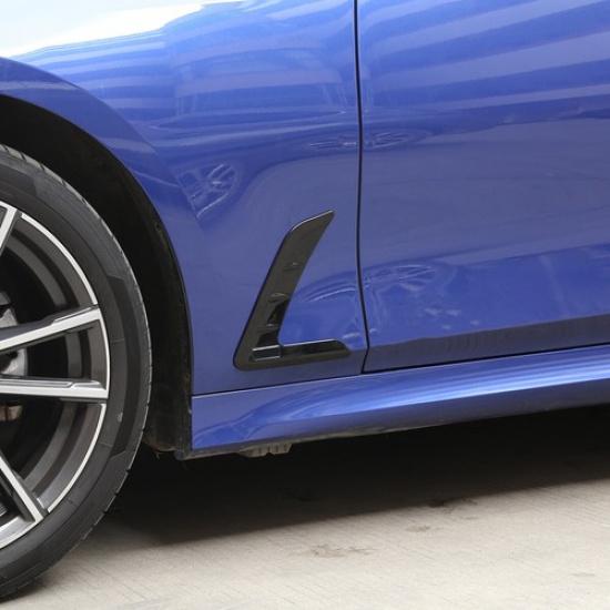 ABS Black Car Side Air Fender Vent Trim For BMW 3 Series -