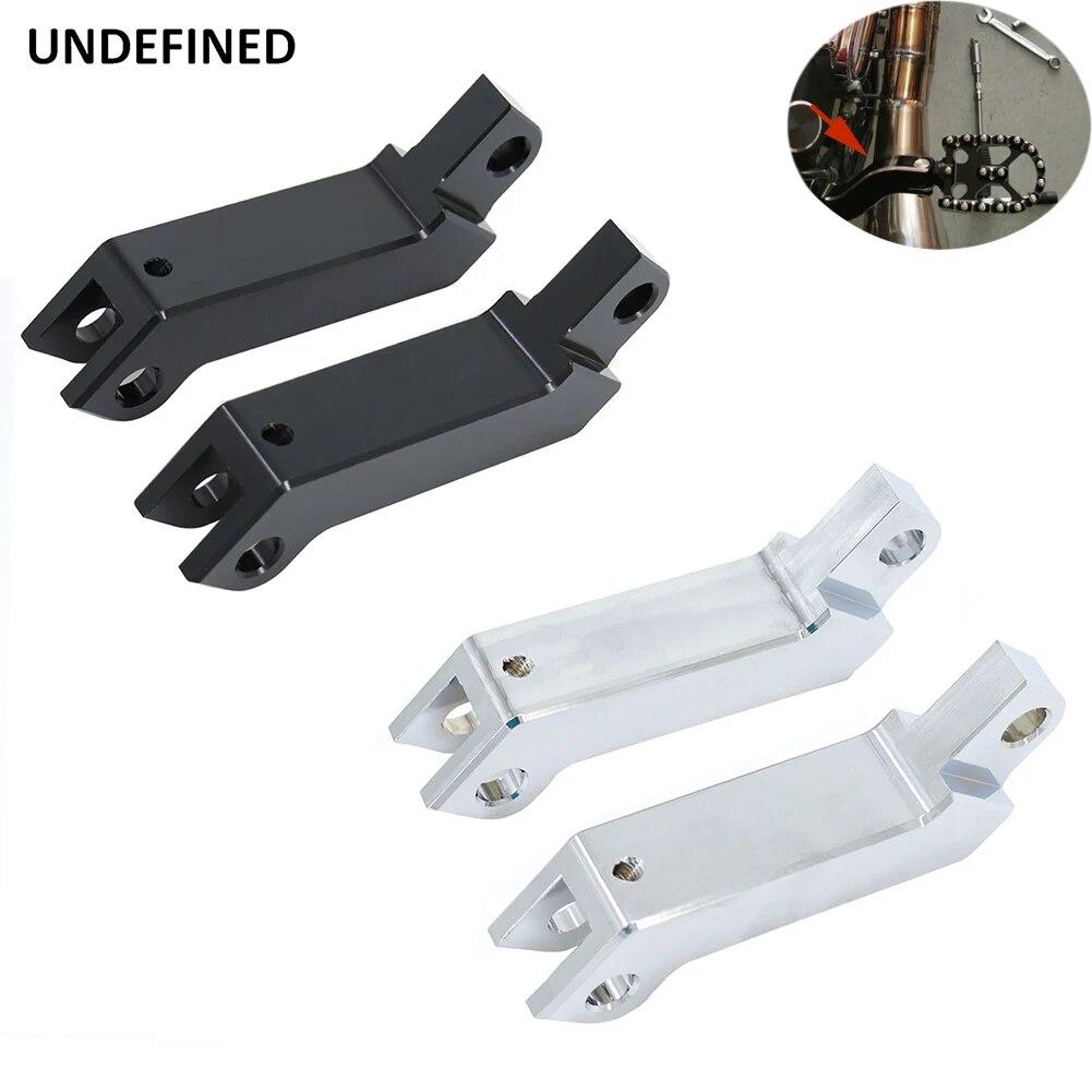 Motorcycle Male Mount Foot Pegs Support Extension Bracket for Harley Sportster 883 Softail Fatboy Dyna Chopper Bobber Universal