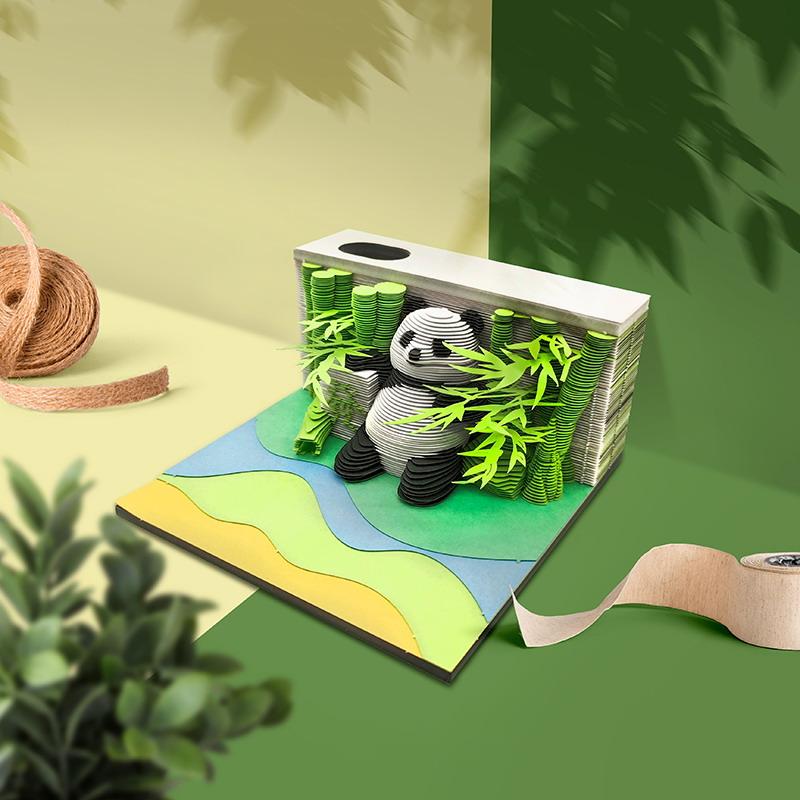 3D Artistic Carving 2027 Desk Calendar for Enhancing Office Atmosphere