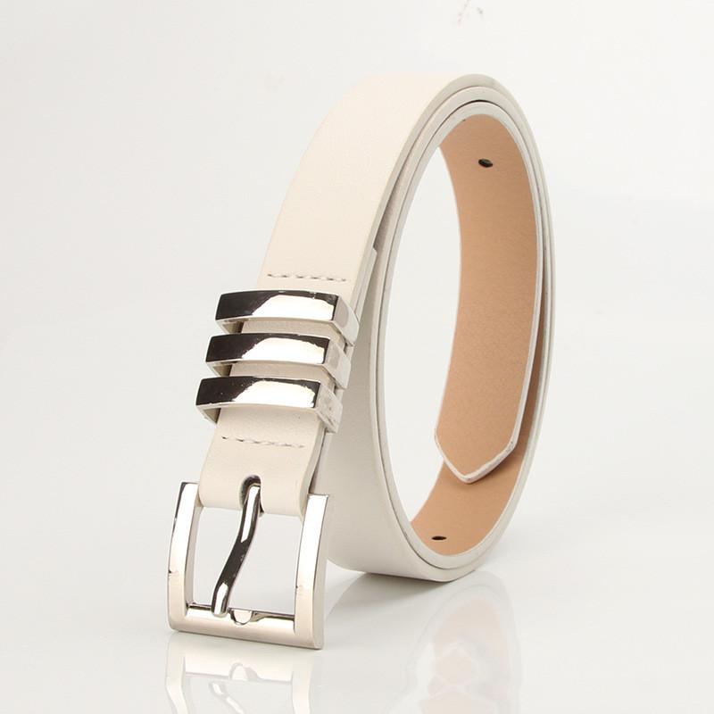 Fashion Faux Leather Belt For Women With Alloy Buckle Versatile For Daywear And Office