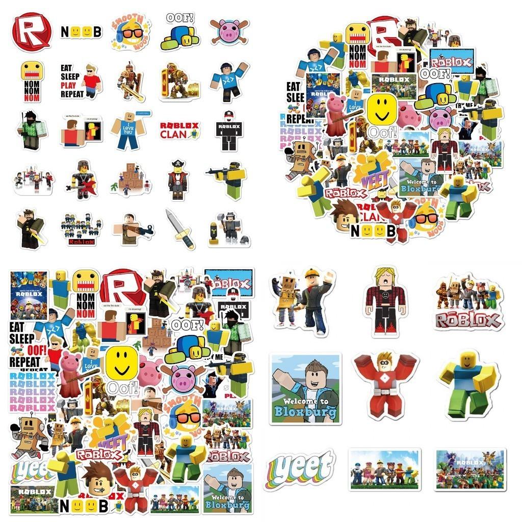 50 шт. Разноцветные водонепроницаемые стикеры Roblox для DIY ноутбука, скейтборда и багажа