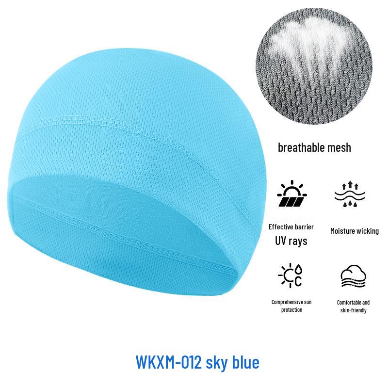 Летняя сетчатая защита от солнца Велосипедная шапочка-череп - Дышащая Высокоэластичная Спортивная подкладка из ледяного шелка