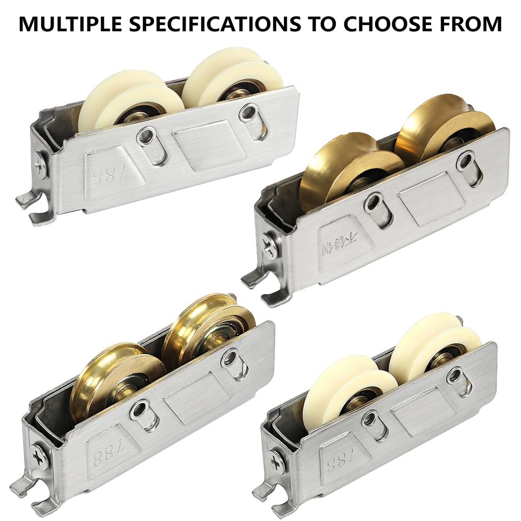 Обновления Ролики для окон Раздвижные оконные ролики Стальные/нейлоновые Направляющие ролики для окон Простая установка для раздвижных дверей