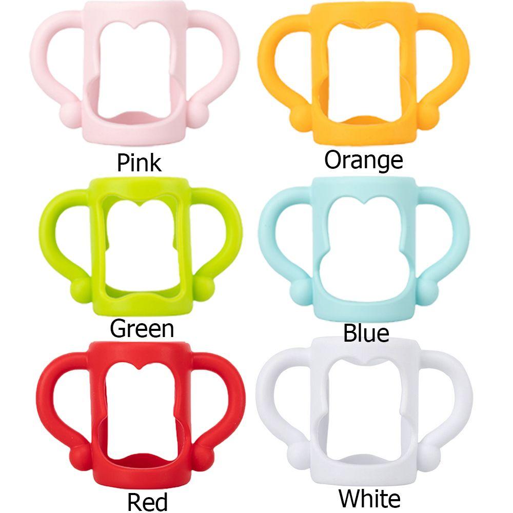 Silicone Safety Wide Mouth Grip Universal Handle Baby Bottle Handles Feeding Bottles Accessories