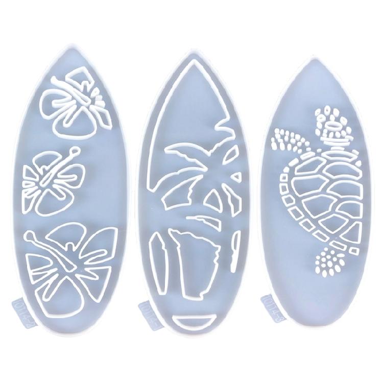 3 шт. Форма в виде доски для серфинга Форма для изготовления украшений ручной работы Настенные украшения Эпоксидные формы