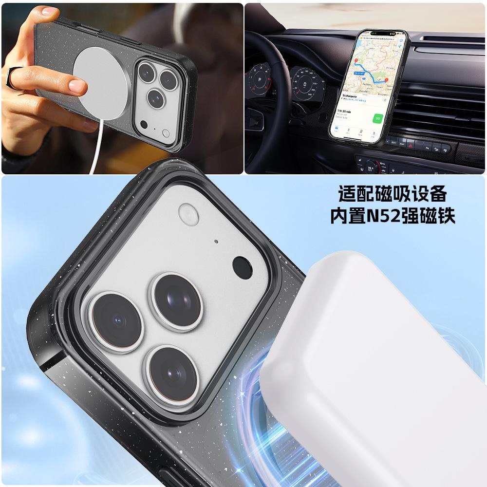 Новый продукт применим для iPhone11Promax чехол для мобильного телефона с блестками и вращающимся магнитным держателем Apple 11 защитный чехол