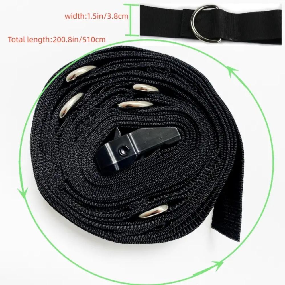 Nylon Resistance Band Black Gym Attachment Gym Accessory Yoga Fitness Equipment  Home