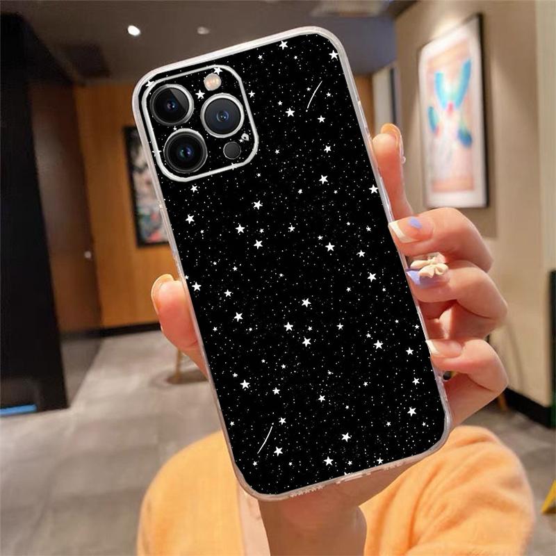 Phone Case For iphone 17 Pro Max Air 16 15 14 13 Pro Max 15 16 Pro 15Plus Stars Space Astronaut