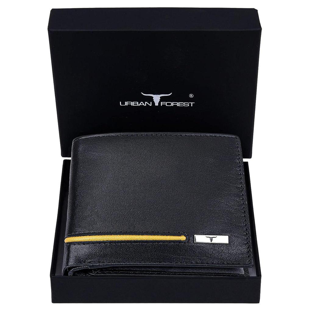 URBAN FOREST Stag Sand/Red Leather Wallet for Men