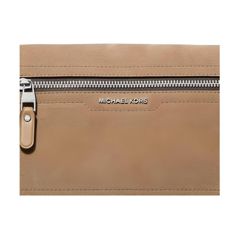 MICHAEL KORS DAKOTA brand logo cowhide crossbody shoulder bag small size men's brown
