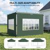 Gazebo Side Panels Sides Replacement With Window For 3x3(m) Or 3x4m Pop Up Gazebo 2 Pack Green