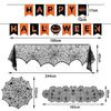 Halloween tablecloth 64-piece set decorations garland table runner spider web bat
