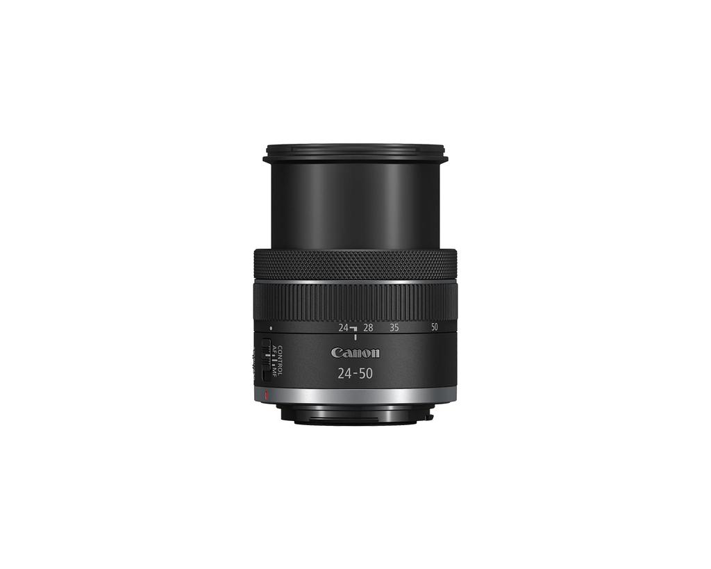 The Canon Is a To Standard Zoom Lens for Canon Mirrorless and Features Optical Image Stabilization for Video Blogging and Still RF24-50mm F4.5-6.3