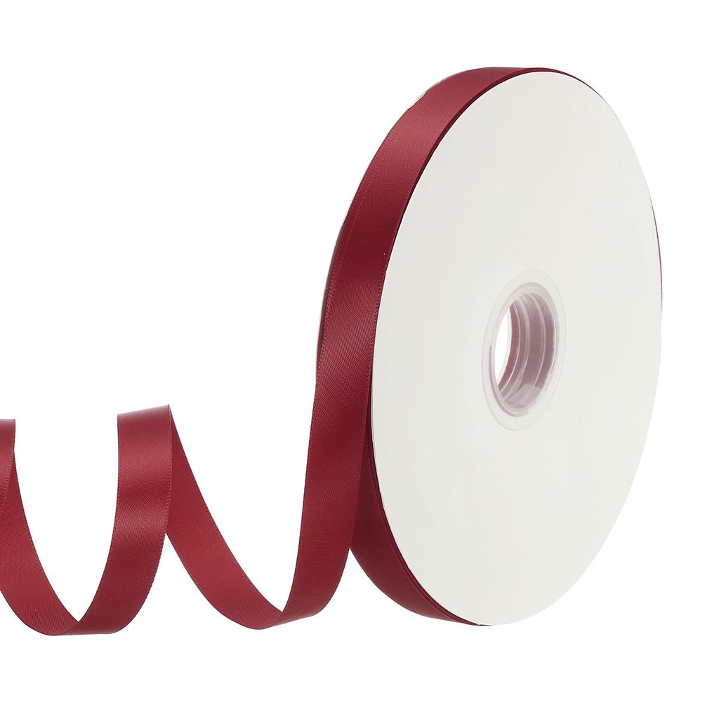 Полиэстеровая атласная лента односторонняя репсовая лента однотонная тканевая лента для рукоделия свадебной вечеринки подарочной упаковки 5/8"x100 ярдов