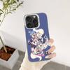 Мультяшный чехол для телефона F-FUWAMOCO для iPhone 17 16 15 14 13 12 11 Pro Max Plus Цветной ударопрочный задний серебряный чехол