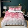 Room Decor Home Bedding Sets 2/3pcs Red Heart Printing Queen Size Pillowcase Duvet Cover Set Polyester Bedclothes