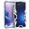 Luxury Armor Metal Aluminum Phone Bumper For Samsung Gaxay C55 M55 M15 M56 M55S F35 Cover Mechanical Purely Handmade Skull Case