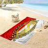 STD Liège Print Beach Towel, Large Soft Quick Dry Towel for Beach Camping Swimming