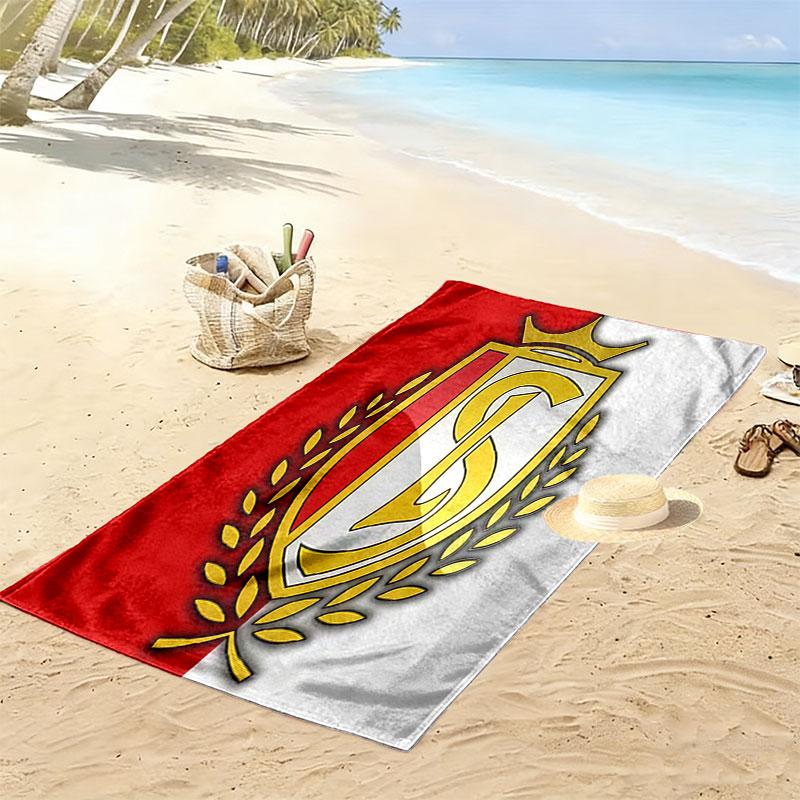 STD Liège Print Beach Towel, Large Soft Quick Dry Towel for Beach Camping Swimming
