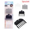 3Pcs/Set Universal Hair Clipper Limit Comb Guide Attachment Barber Replacement