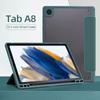 Чехол для Samsung Galaxy TAB A8 10,5 SM-X200 X205 X207 LTE 2022 S6 Lite 10,4 S7 с автоматическим пробуждением и держателем для карандашей для сна, задняя крышка