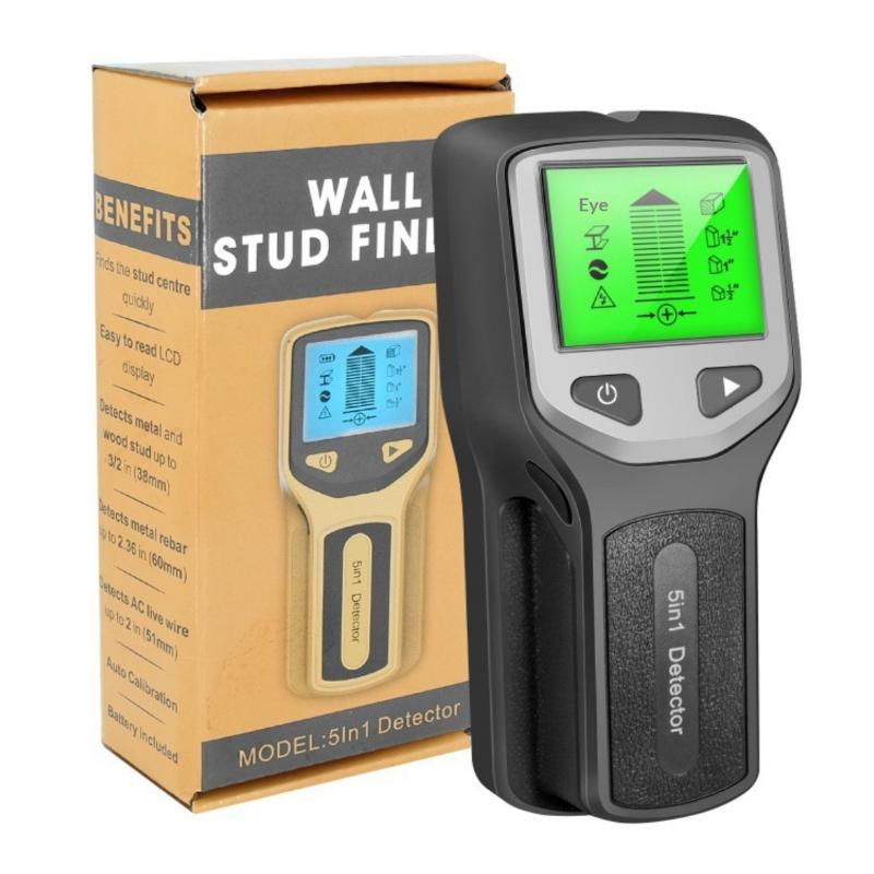 Metal Detector Wall Scanner 5 in 1 Deep Sensing Stud Finder for Home Improvement Renovation Projects