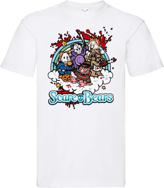 film movie halloween horror funny retro novelty t shirt for scare bears fans