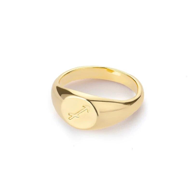 Кольца из нержавеющей стали с 12 созвездиями для женщин, винтажные кольца со знаком зодиака, эстетическое обручальное кольцо, модные аксессуары для пальцев, ювелирные изделия