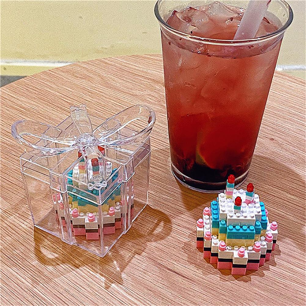 Cake Building Blocks Children Birthday Cake Micro-particles Assembly Building Block Puzzle Toys For Kids Gifts