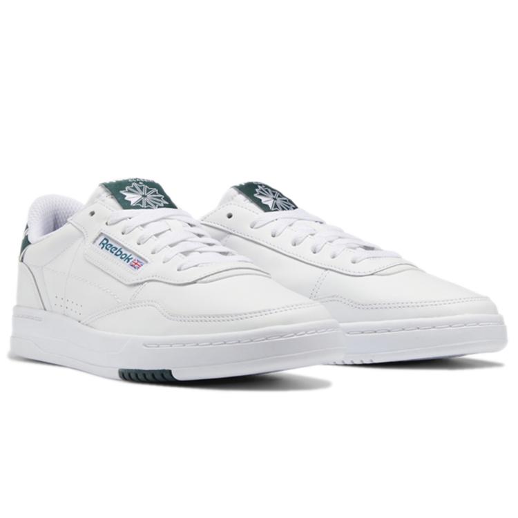 Reebok Кроссовки Court Peak Кожаные Удобные Низкие Скейтбордические Унисекс Белые GW7558