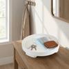 Nordic Style Round Storage Tray Minimalist Plastic Desktop Sundries Organizer Multi-purpose INS Jewelry Display Tray Bathroom