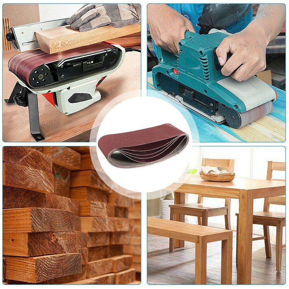 5 ШТ. Новые зажимные ремни Металлообработка Наждачные ленты Зернистость Ленты для напильника Шлифовальная бумага