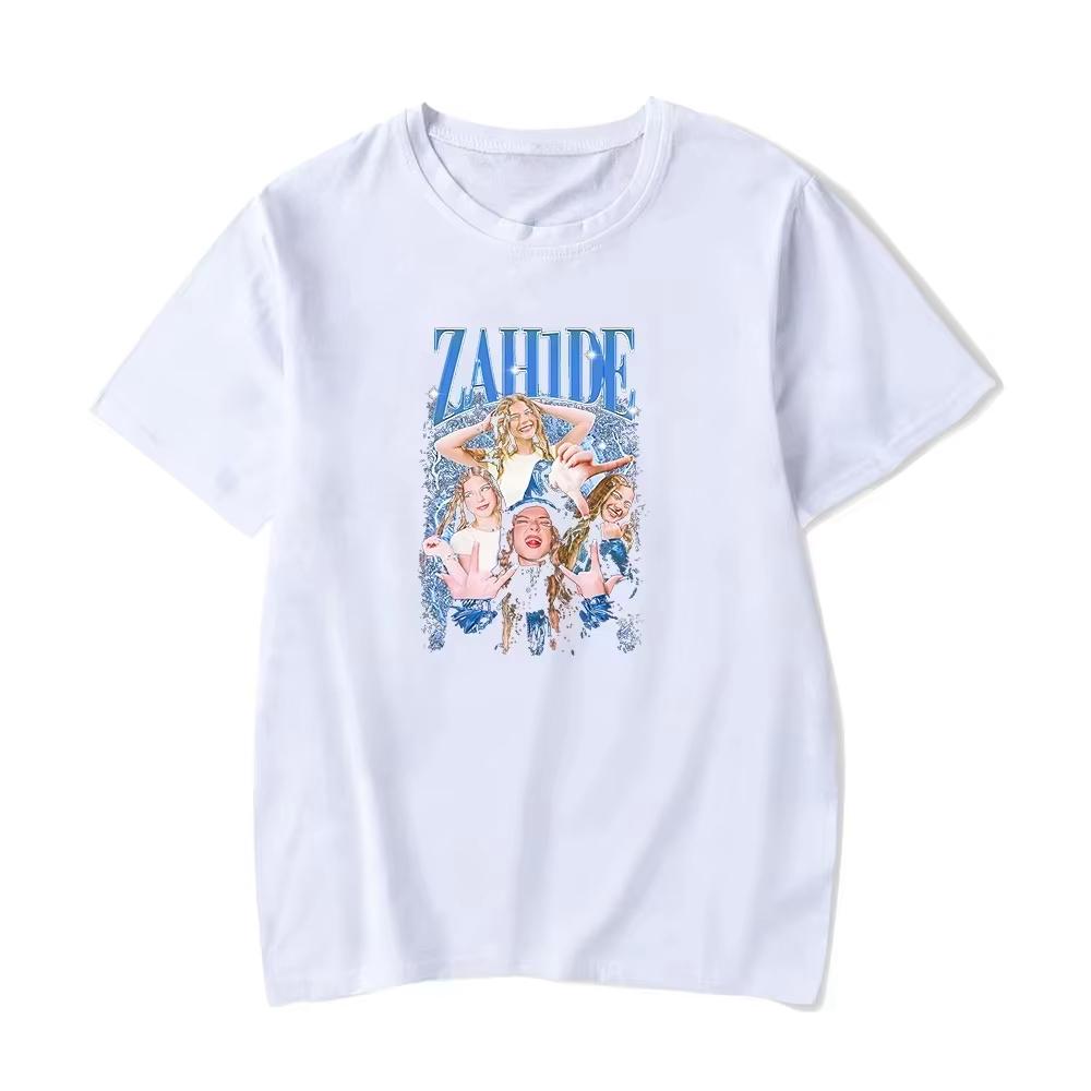 Women and Men Cotton Zahide Short Sleeve T-shirts Merch Tee Men Women Crewneck Fashion T-shirt Unisex Y2k SummerTops