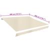 Vidaxl Tkanina Do Markizy, Kremowa, 4 X 3 M (Bez Ramy)