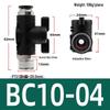 Pneumatic Hand Valve Set with Quick-Plug Connectors BUC 4/6/8/10mm
