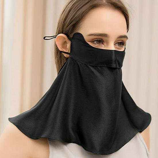 Шелковица шелковица Facekini: Маска для защиты лица и шеи от ультрафиолета и дыма для женщин