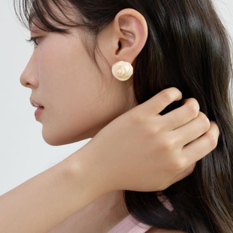 ФАНТАСТИЧЕСКАЯ ПЛАНЕТА серьги бутоны роз (2colors)