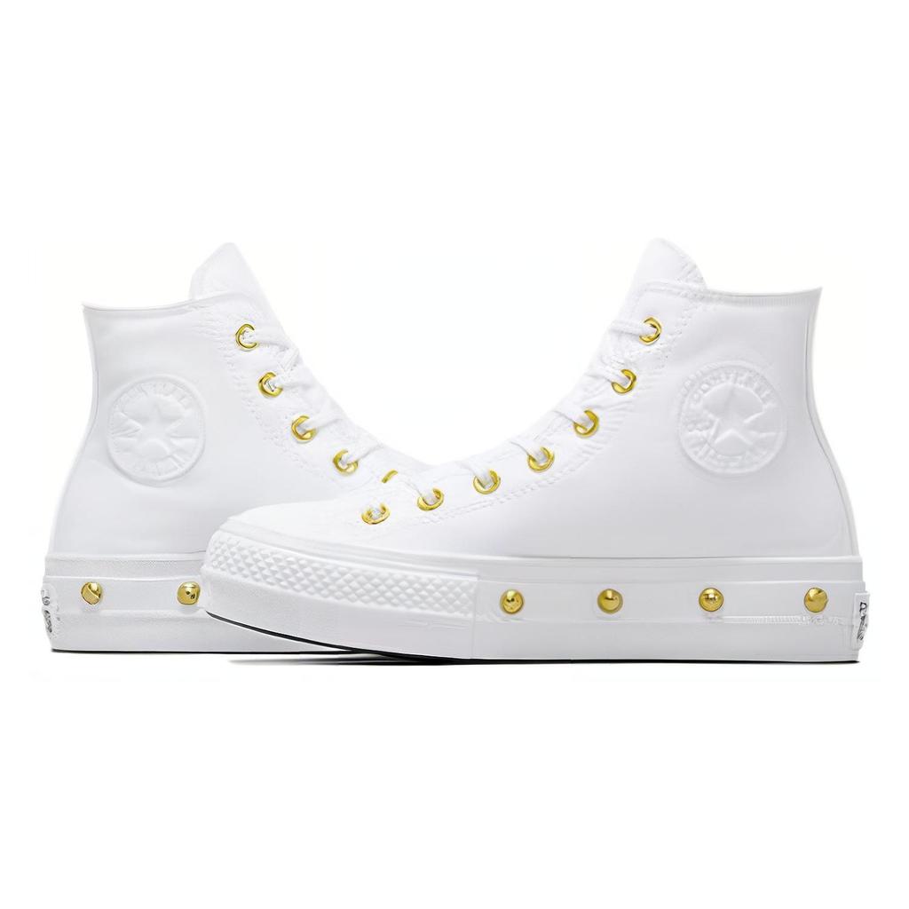 Converse Chuck Taylor All Star Удобные Универсальные Прочные Амортизирующие Высокие Кеды Женские Кроссовки Белые A06787C
