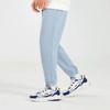 Li-Ning Спортивные брюки Classic Series с вышитым логотипом, однотонные, с манжетами, мужские, светло-серо-голубые, AKLS057-7