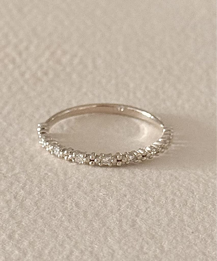 Judien 14K 18K Lab-Worn Diamond Sparkle Layered Ring