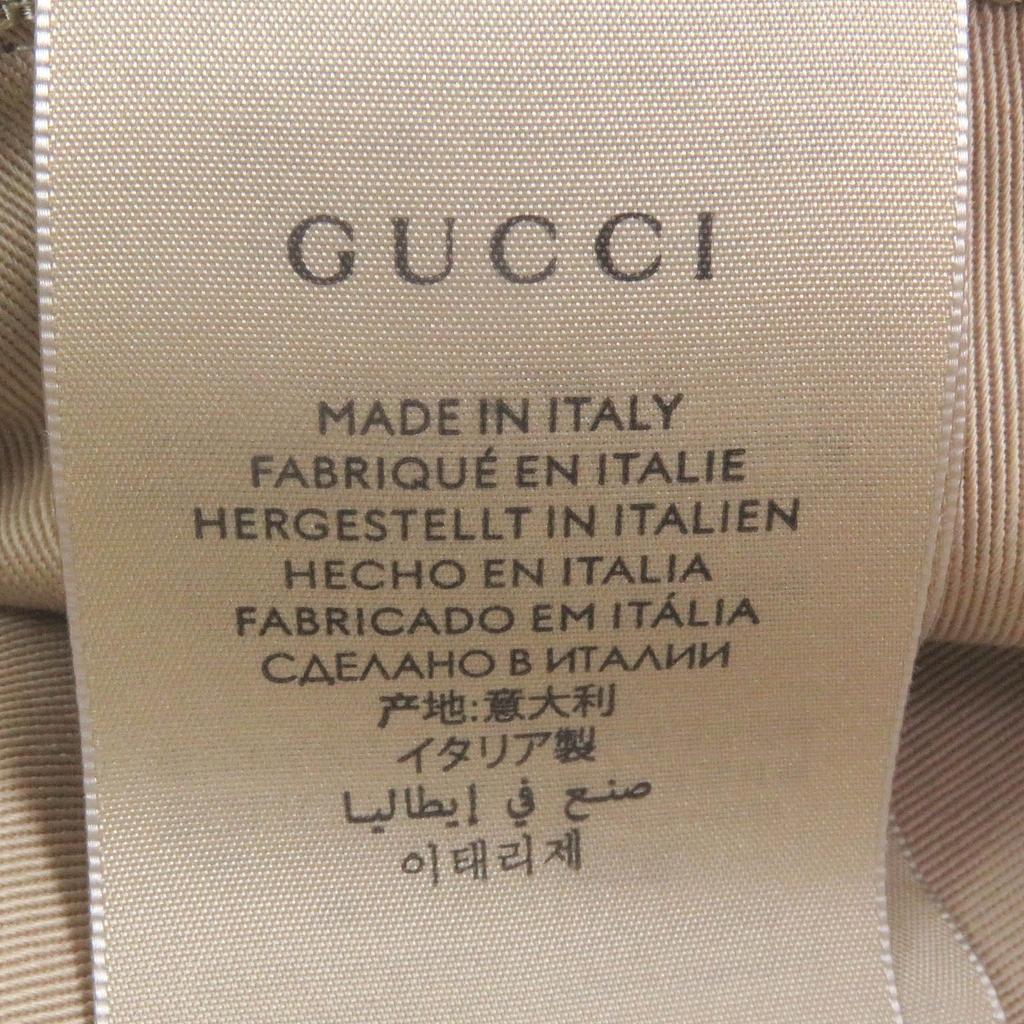Excellent GUCCI hat GG canvas bucket beige cotton mens 576587 Used
