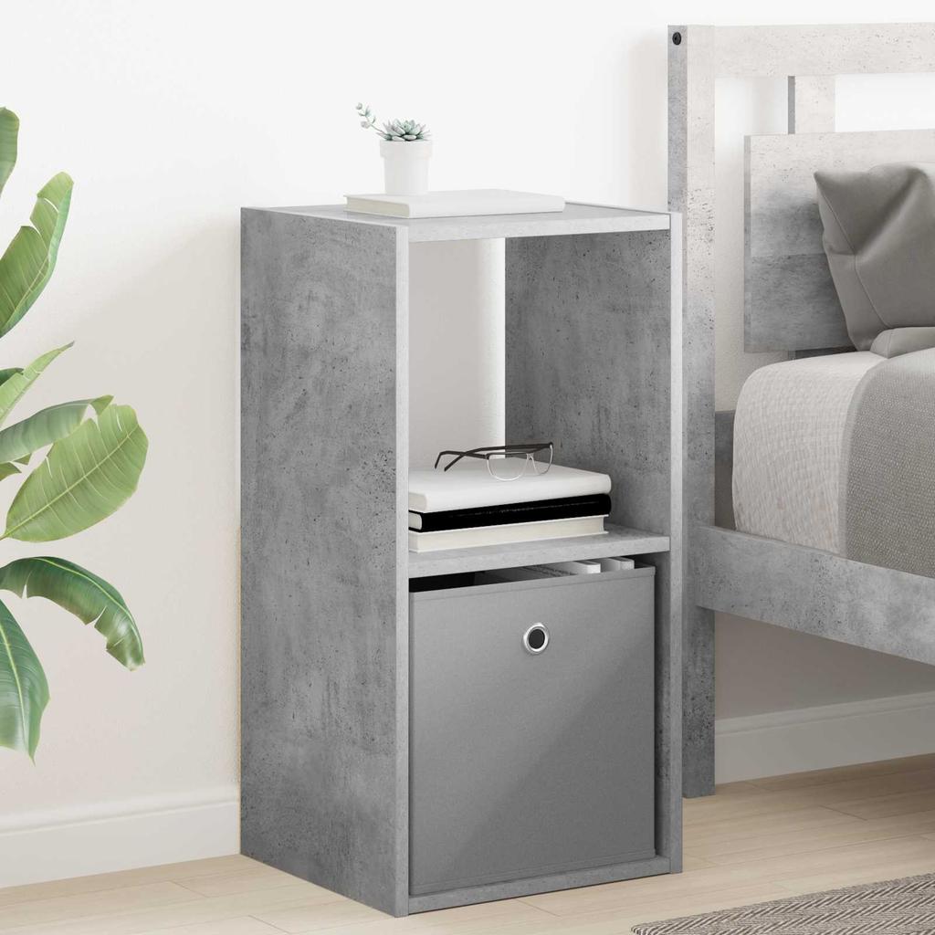 Nightstand Concrete Grey 35 x 32 x 68.5 cm Particleboard