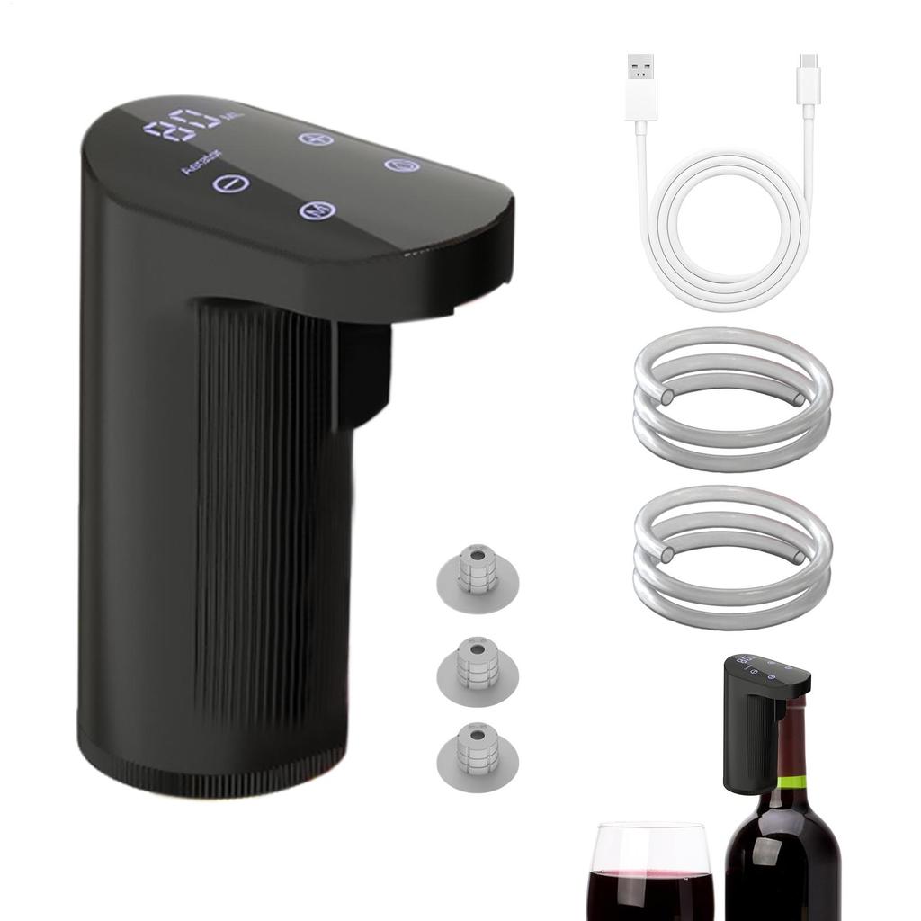 Electric Wine Dispenser USB Rechargeable Electric Wine Decanter Stable Pouring Adjustable Quantity Liquor Wine Pump Accessories