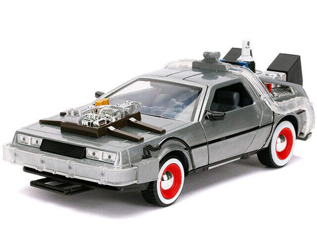 Назад в будущее, часть III, литая машина от JADA TOYS, машина времени DeLorean со светом НАЗАД В БУДУЩЕЕ, ЧАСТЬ III, литая машина от JADA TOYS