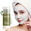 1Pc 20g Green Tea Mud Solid Facial Mask Stick Oil Control Deeply Clean Pores and Acne Smear Facial Mask