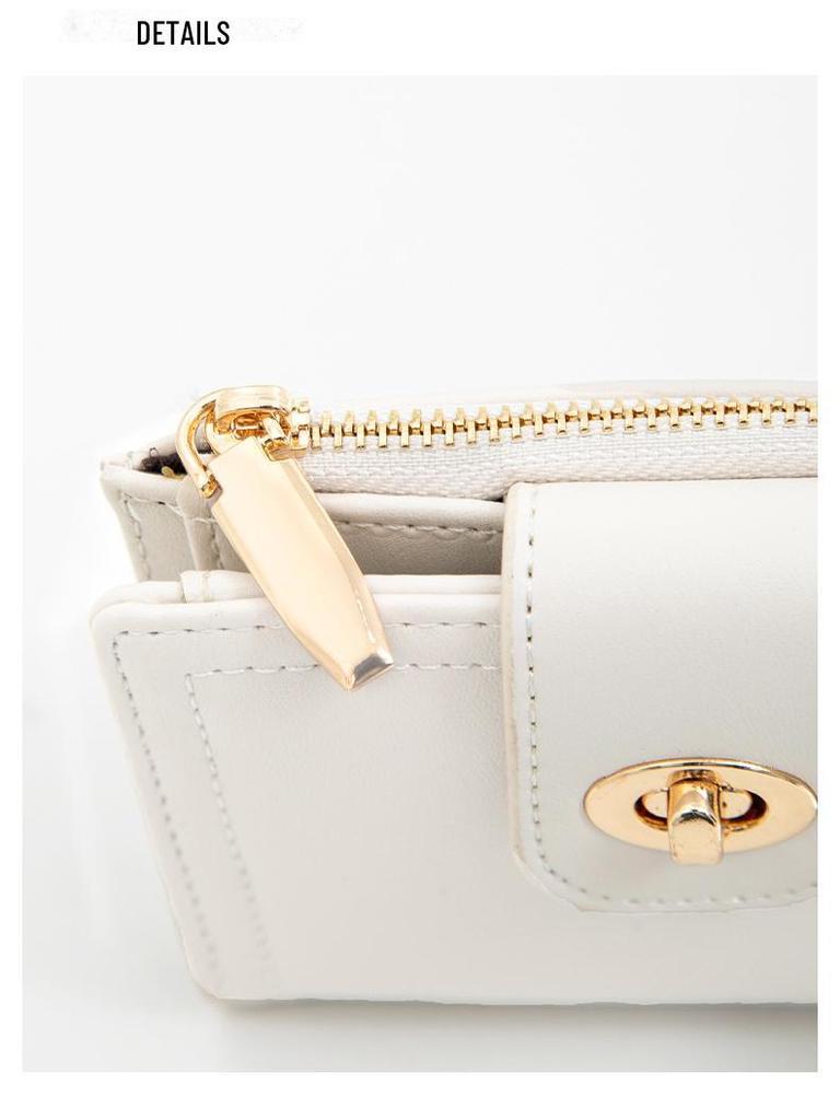 Короткий женский кошелек в японском и корейском стиле — простой, однотонный, тонкий, высококачественный, многофункциональный, модный для студентов