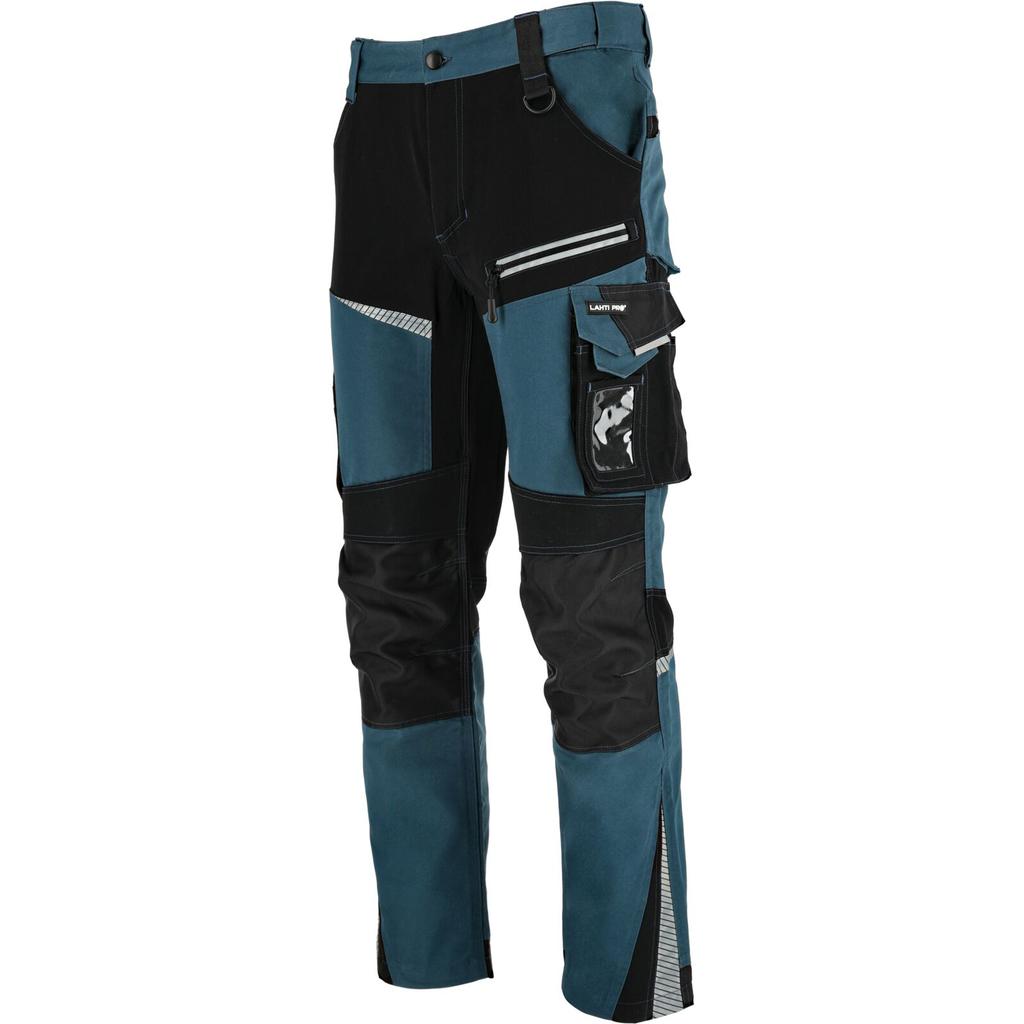 Turquoise-Black Trousers with Stretch Insert, "", Ce, Lahti